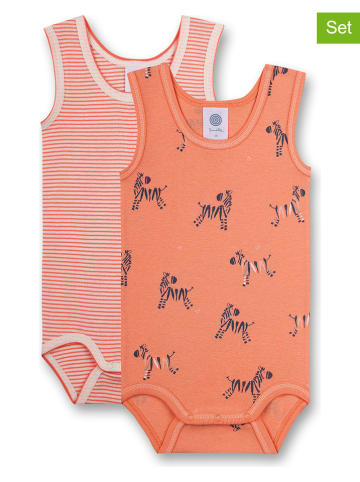 Sanetta 2-delige set: rompers oranje