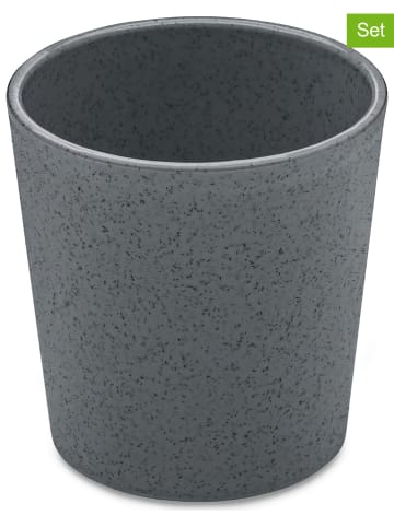 koziol 4-delige set: bekers "Connect Cup S" antraciet - 190 ml