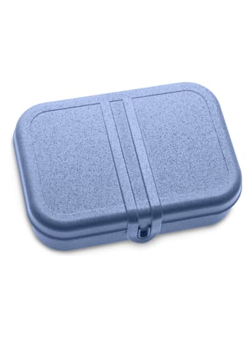 koziol Lunchbox "Pascal L" in Blau - (L)9,7 x (B)9,2 x (H)12 cm