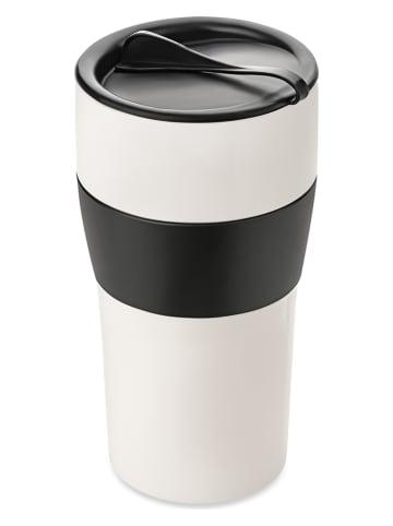 koziol Isolierbecher "Aroma to go XL" in Weiß/ Schwarz - 700 ml