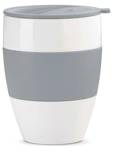 koziol Kubek termiczny "Aroma to go 2.0" w kolorze biało-szarym - 400 ml