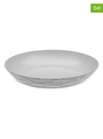 koziol 4-delige set: borden "Club Plate" grijs - Ø 22 cm