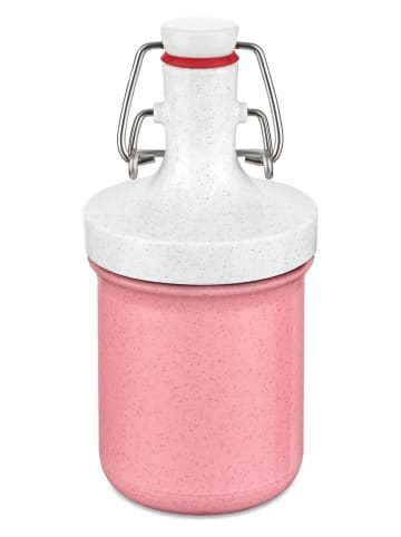 koziol Butelka "Plopp to go mini" w kolorze biało-jasnoróżowym - 200 ml