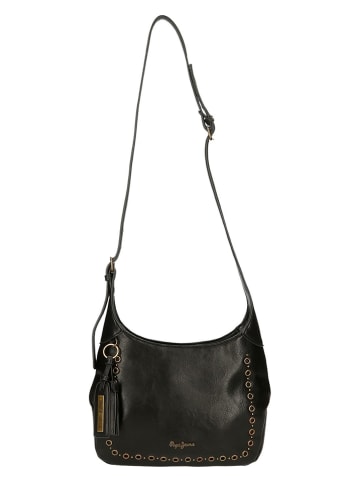 Pepe Jeans Black leather bag - 19 x 27.5 x 4 cm