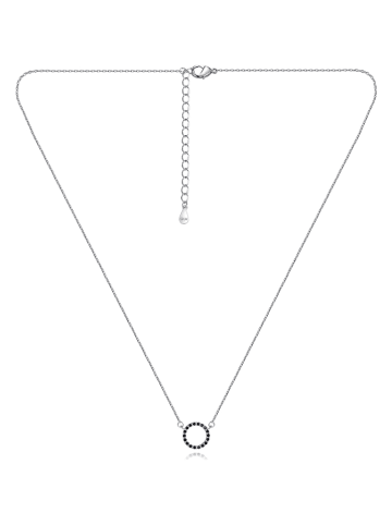 MAISON D'ARGENT Silber-Halskette mit Edelsteinen - (L)45 cm