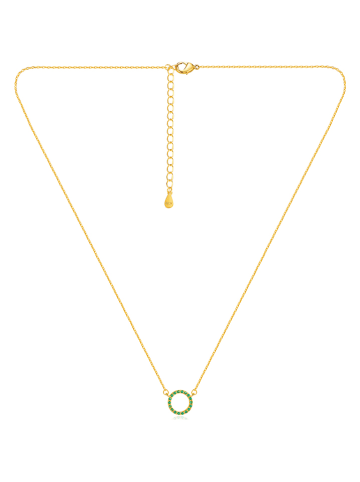 MAISON D'ARGENT Vergulde ketting met edelstenen - (L)45 cm