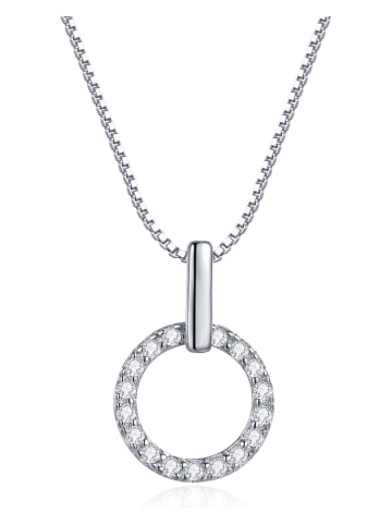 MAISON D'ARGENT Silber-Halskette mit Edelsteinen - (L)45 cm