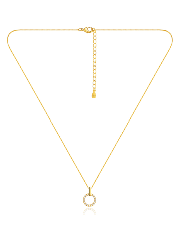 MAISON D'ARGENT Vergold. Halskette mit Edelsteinen - (L) 45 cm