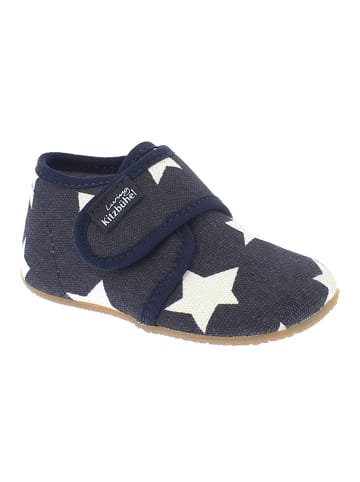 Living Kitzbühel Hausschuhe "Sterne" in Dunkelblau