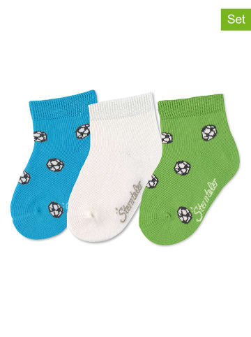 Sterntaler 3-delige set: sokken lichtblauw/groen/wit