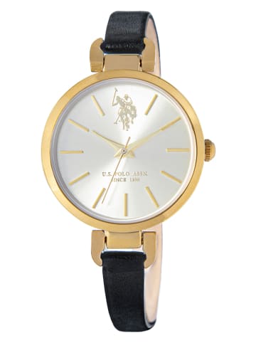 U.S. Polo Assn. Quarzuhr in Schwarz/ Gold