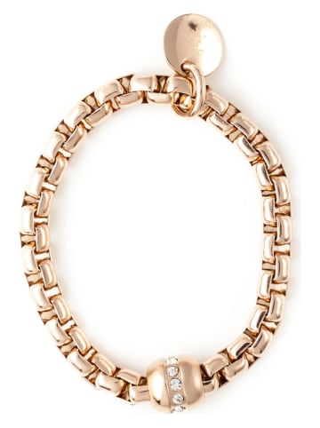 U.S. Polo Assn. Rosévergold. Armband mit Kristallen