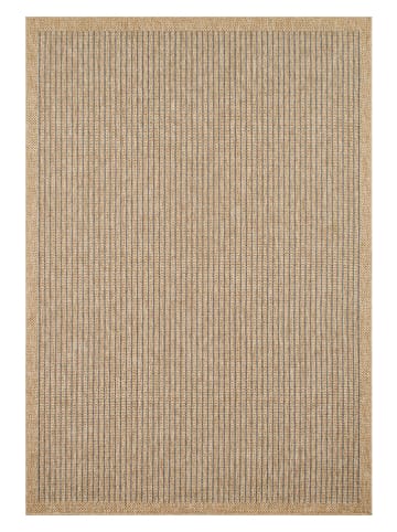 Nazar Indoor-/ Outdoor-Teppich "Jute" in Natur/ Blau