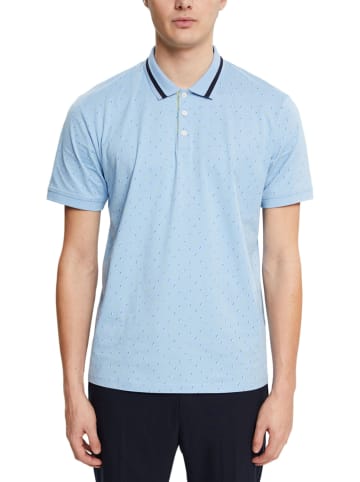 ESPRIT Koszulka polo w kolorze błękitnym