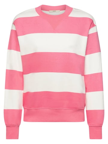ESPRIT Bluza w kolorze różowo-białym