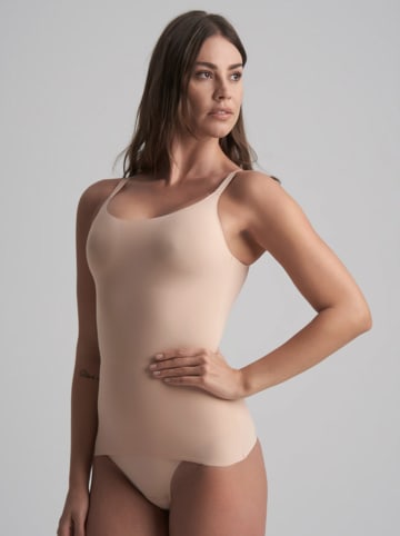 Bye Bra Podkoszulek modelujący w kolorze beżowym