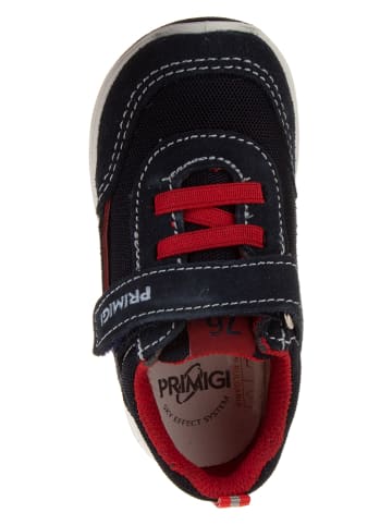 Primigi Skórzane sneakersy w kolorze czerwono-czarnym