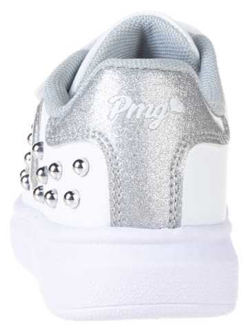 Primigi Sneakersy w kolorze srebrno-białym