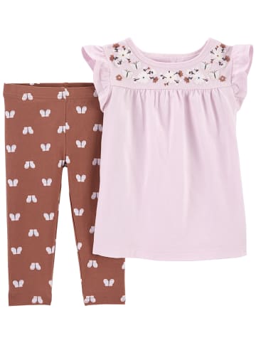 Carter's 2tlg. Outfit in Rosa/ Braun
