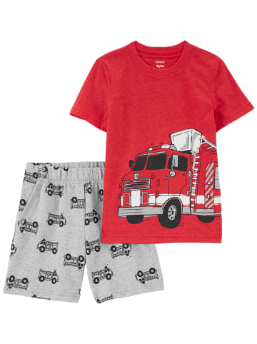 carter's 2-delige outfit rood/grijs