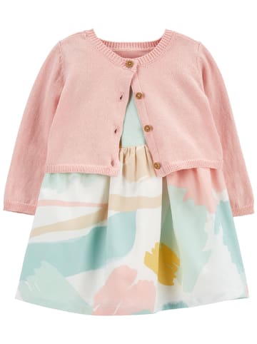carter's 2-delige outfit lichtroze/blauw