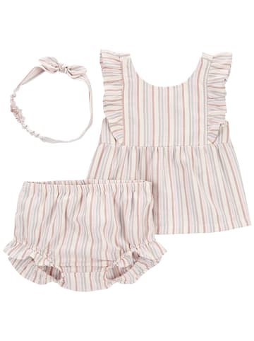 Carter's 3tlg. Outfit in Rosa/ Creme