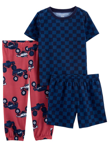carter's 3-delige pyjama donkerblauw/rood