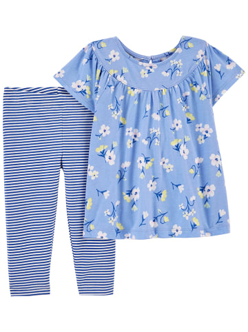 carter's 2-delige outfit lichtblauw/wit