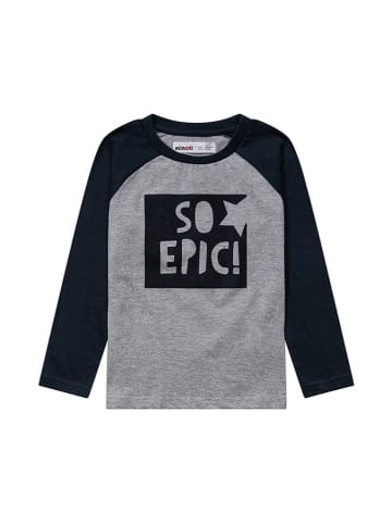 Minoti Longsleeve grijs/zwart