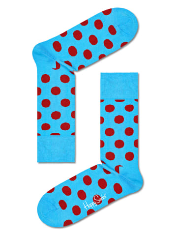 Happy Socks Sokken lichtblauw/rood