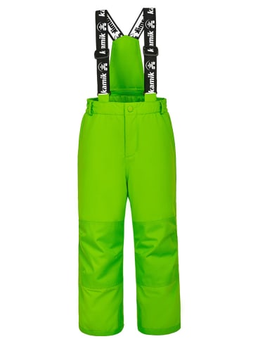 Kamik Spodnie narciarskie "Regan" w kolorze zielonym