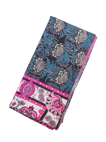 GERARD PASQUIER Sjaal roze/blauw/grijs - (L)180 x (B)90 cm