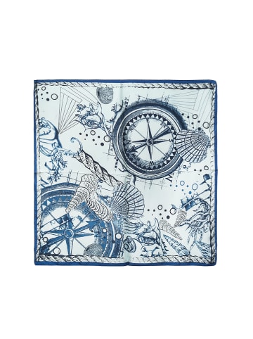 GERARD PASQUIER Sjaal lichtblauw/blauw - (L)70 x (B)70 cm