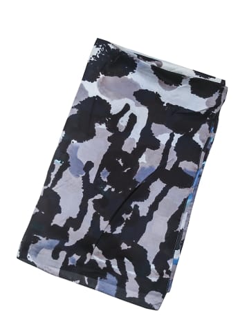GERARD PASQUIER Sjaal zwart/grijs/blauw - (L)187 x (B)83 cm