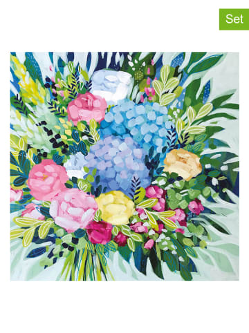 ppd 2-delige set: servetten "Royal Bouquet" meerkleurig - 2x 20 stuks