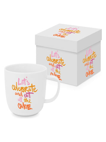 ppd Jumbotasse "All the Cake" in Weiß/ Bunt - 350 ml