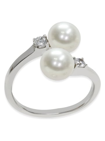 Mayumi Zilveren ring met parels
