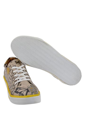 Streetfly Sneakersy w kolorze beżowym ze wzorem