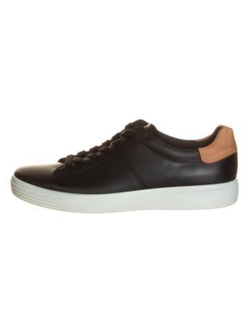 Ecco Leder-Sneakers in Schwarz