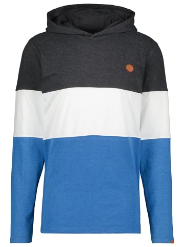 Alife and kickin Hoodie "Kingston" in Blau/ Weiß