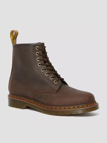 Dr. Martens Skórzane botki w kolorze brązowym