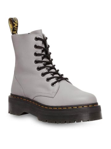 Dr. Martens Skórzane botki w kolorze szarym