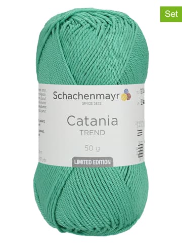 Schachenmayr since 1822 10er-Set: Baumwollgarne "Catania" in Grün - 10x 50 g