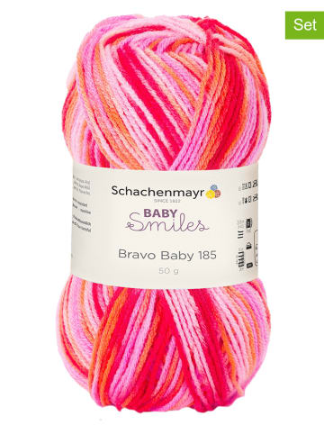 Schachenmayr since 1822 10er-Set: Kunstfasergarne "Baby Smiles - Bravo" in Pink/ Rosa - 10x 50 g