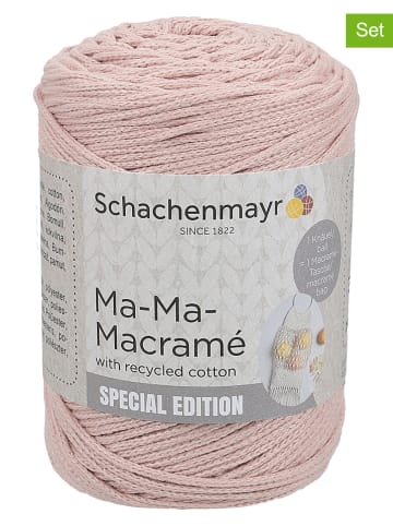 Schachenmayr since 1822 4er-Set: Baumwollgarne "Ma-Ma-Macramé" in Hellrosa - 4x 250 g