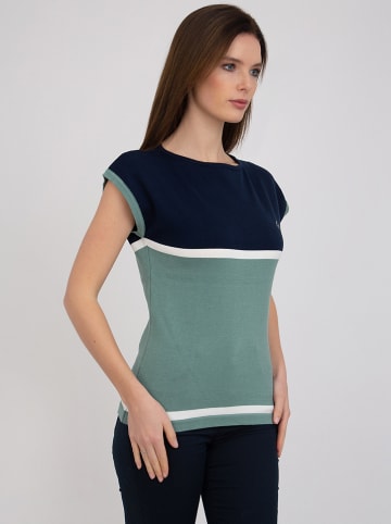 SIR RAYMOND TAILOR Shirt "Vianden" in Dunkelblau/ Grün