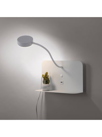 JUST LIGHT. LED-Wandleuchte "Board" in Weiß - (B)50,5 x (H)50 cm