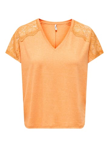 ONLY Koszulka "Augusta" w kolorze pomarańczowym