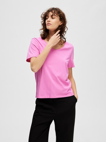 SELECTED FEMME Koszulka "Essential" w kolorze jasnoróżowym