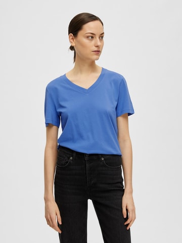SELECTED FEMME Koszulka "Essential" w kolorze błękitnym